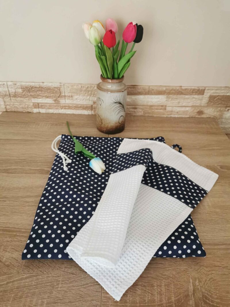 Kenyeres zsák és konyhai törlő szett