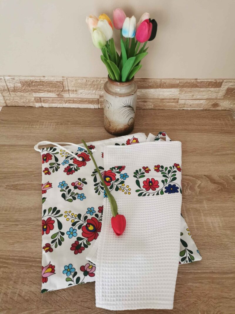 Kenyeres zsák és konyhai törlő szett