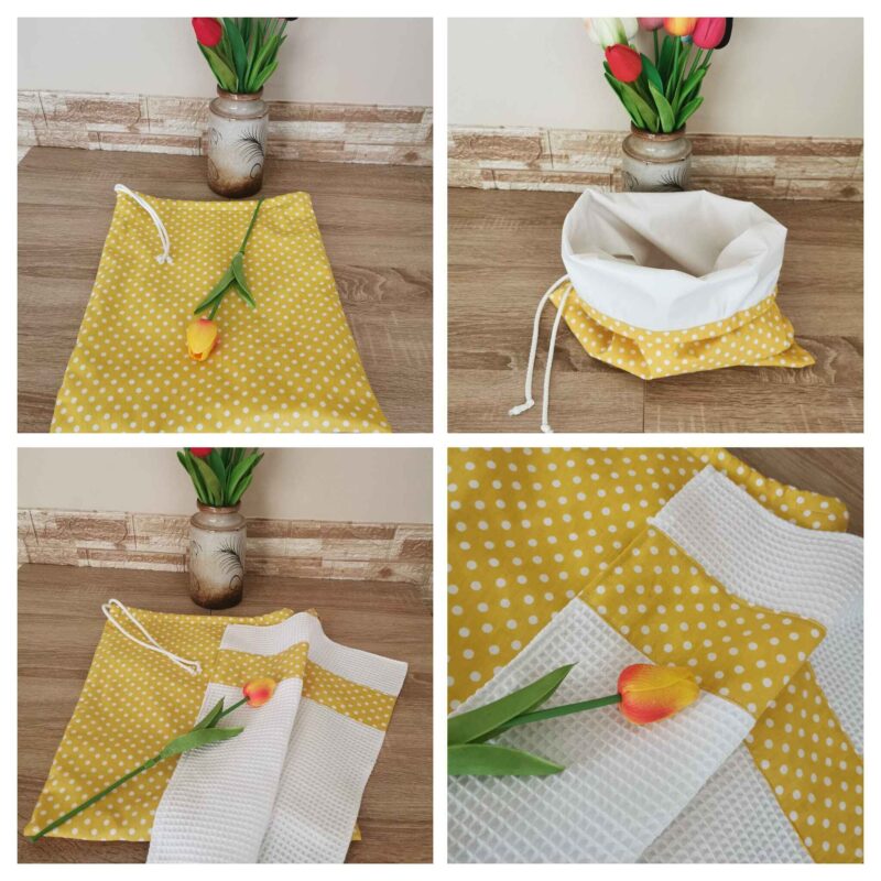 Kenyeres zsák és konyhai törlő szett