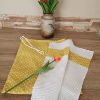 Kenyeres zsák és konyhai törlő szett