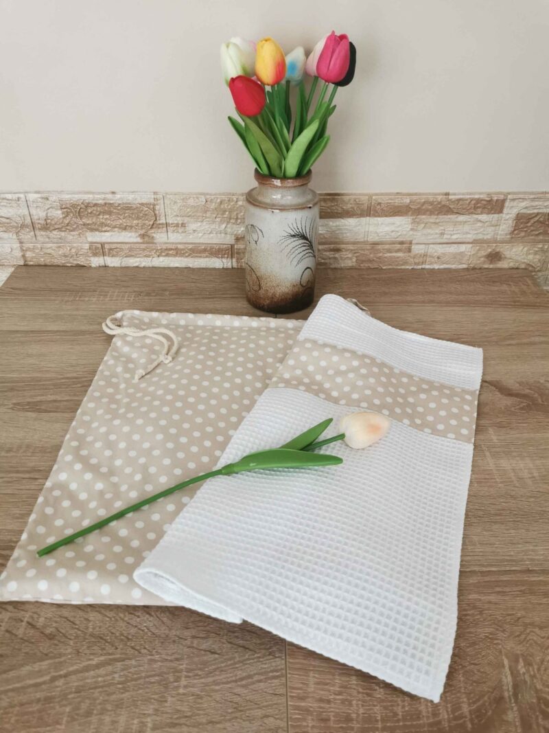 Kenyeres zsák és konyhai törlő szett