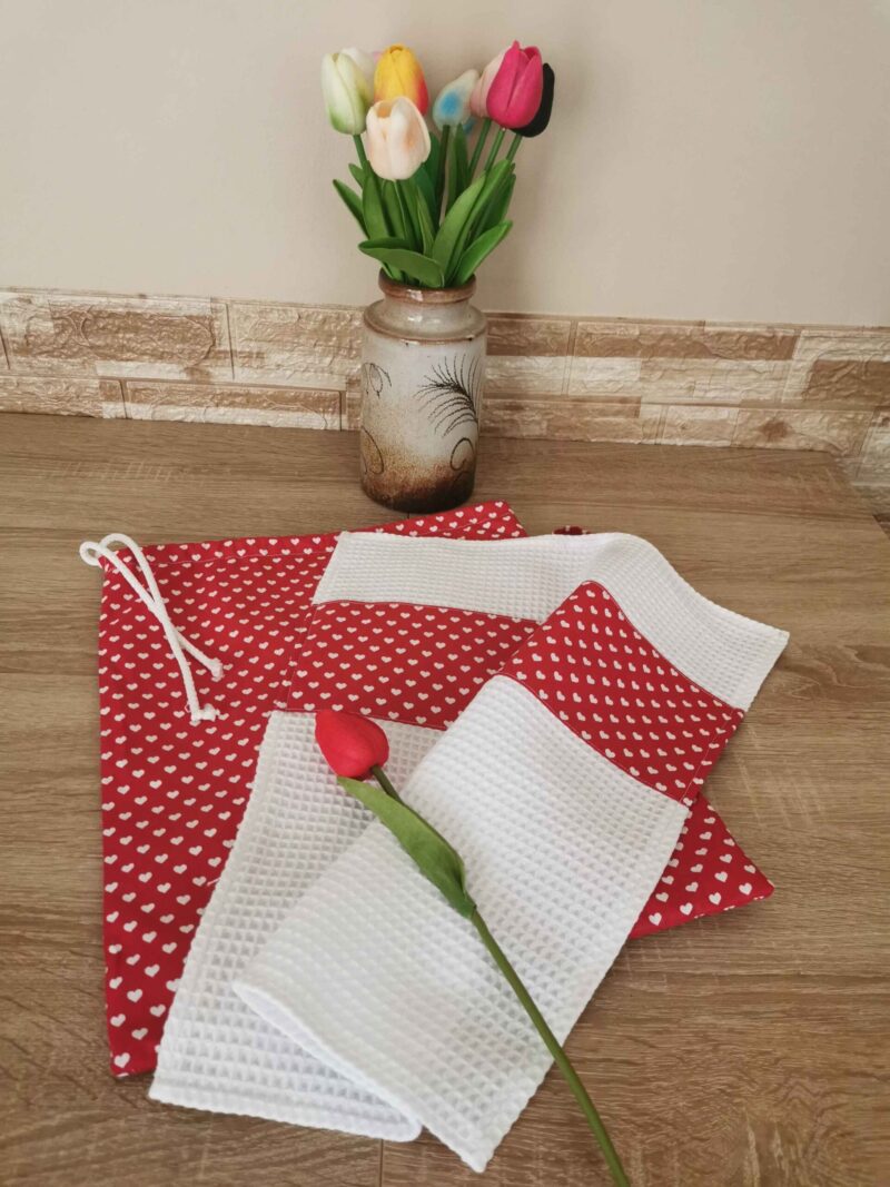 Kenyeres zsák és konyhai törlő szett