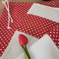 Kenyeres zsák és konyhai törlő szett