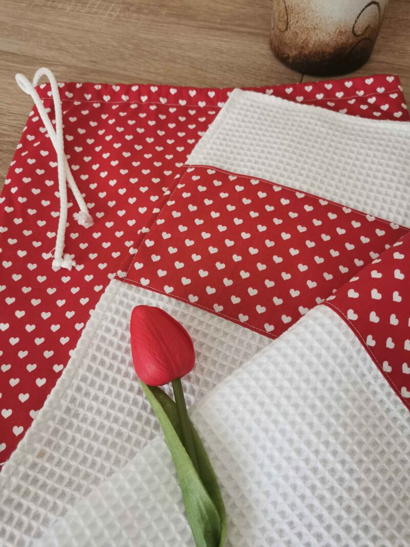 Kenyeres zsák és konyhai törlő szett