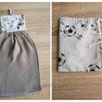 Kéztörlő és snackbag - szendvics, nasitartó szett.